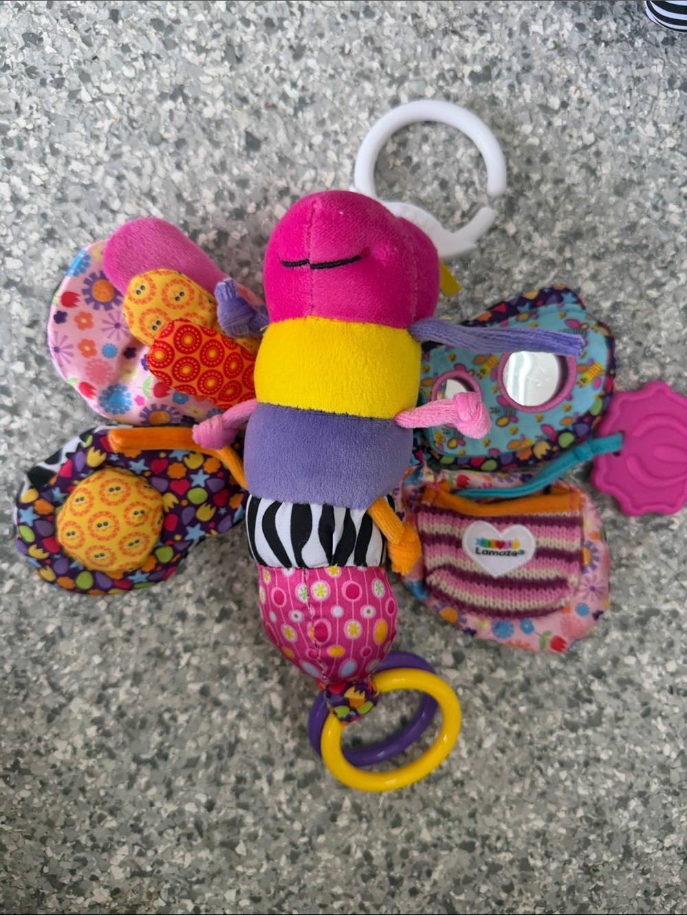 Lamaze Multicolor Butterfly Sensory Toy - Pink Purple Yellow